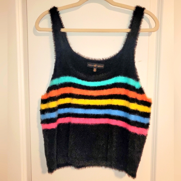 Almost Famous Tops - Scrumptious Almost Famous Furry Tank